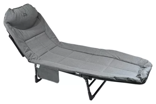 Lehátko Cattara SOFA kempingové skládací, polohovací, šedé