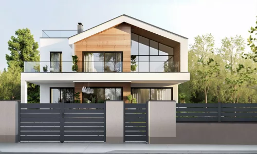 Kapu G21 Reno 350x158 cm kétszárnyú, antracit színű