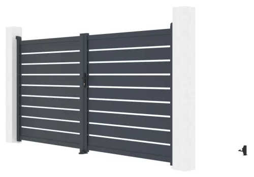 Kapu G21 Reno 350x176 cm kétszárnyú, antracit színű