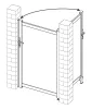 Kapu G21 Marion 100x173 cm BALOS, antracit