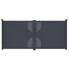 Kapu G21 Marion 350x158 cm kétszárnyú, antracit színű