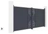 Kapu G21 Marion 350x158 cm kétszárnyú, antracit színű