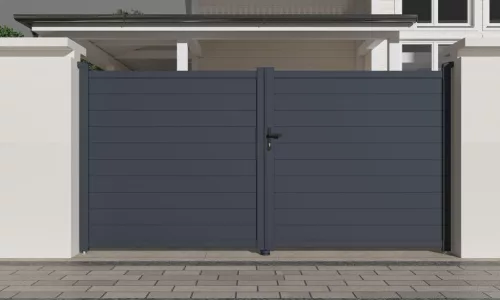 G21 Orlando 350x173 cm-es kétszárnyú kapu, antracit színben