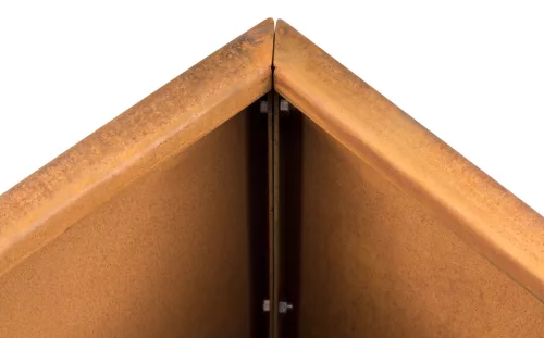 G21 Corten Square virágláda, 50 x 100 x 50 cm
