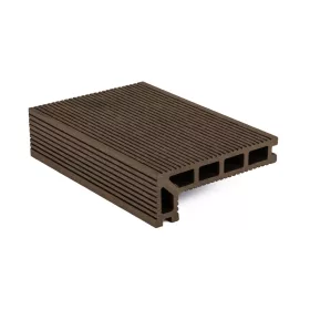   G21 Terrassendiele, 2,5 x 14 x 400 cm, indisches Teakholz-WPC-Material
