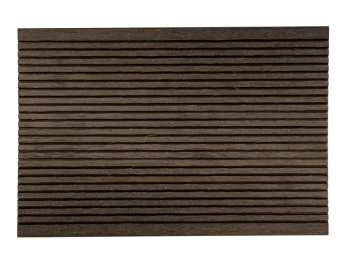 G21 kültéri padlóburkolat 2,5 x 14 x 400 cm méretekkel, Indiai teak színben, WPC anyag