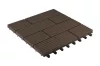 G21 Samoa WPC-Bodenfliesen in der Farbe Indisches Teakholz, 2,3 x 30 x 30 cm