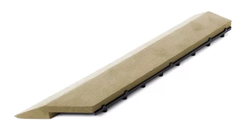 G21 Cumaru átvezető profil a WPC burkolócsempékhez, 38,5 x 7,5 cm sarok (jobb)