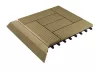 G21 Cumaru átvezető profil a WPC burkolócsempékhez, 38,5 x 7,5 cm sarok (jobb)