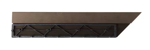 G21 Indiai teak átvezető profil a WPC burkolócsempékhez, 38,5 x 7,5 cm sarok (jobb)