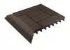 G21 Indiai teak átvezető profil a WPC burkolócsempékhez, 38,5 x 7,5 cm sarok (jobb)