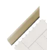 G21 Cumaru átvezető profil a WPC burkolócsempékhez, 38,5 x 7,5 cm sarok (bal)