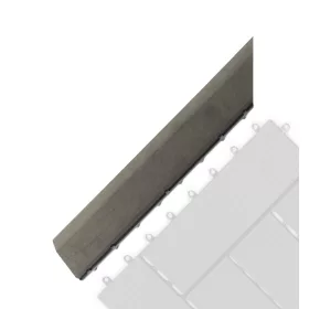   G21 Incana átvezető profil a WPC burkolócsempékhez, 38,5 x 7,5 cm sarok (bal)