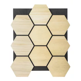   Akustikpaneel G21 81,5 x 66,5 x 2,1 cm Wabenstruktur, Eiche natur