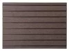 G21 kütléri burkolólap 2,5 x 14,8 x 300 cm, Dark Wood, kerek lyukakkal, WPC