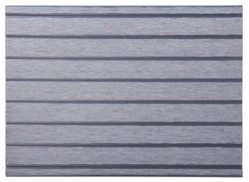 G21 kültéri burkolólap 2,5 x 14,8 x 400 cm, Silver Wood kerek lyukakkal, WPC