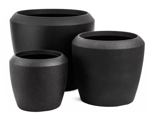 G21 Coal Round virágcserép 33,5 x 33,5 x 30,5