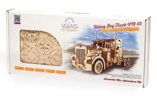Ugears játék 3D mechanikus fa kirakós VM-03 Heavy Boy vontató