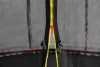 G21 SpaceJump trambulin védőhalóval, 366 cm, ajándék létrával, fekete színben