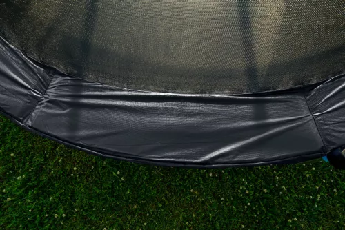G21 SpaceJump trambulin védőhalóval, 366 cm, ajándék létrával, fekete színben
