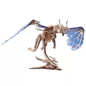 Ugears játék - 3D fa mechanikus kirakós Sárkány