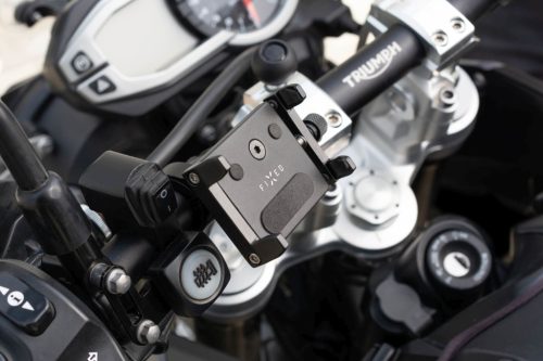 FIXED Bikee ALU alumínium mobiltelefon tartó kerékpárra, fekete