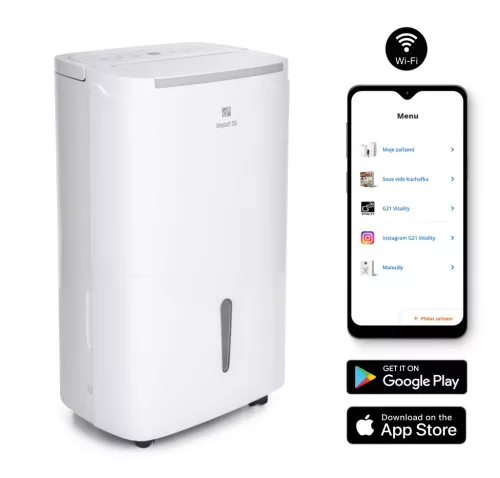 Odvlhčovač vzduchu G21 Impact 50, kapacita 50 l/24 h, WiFi