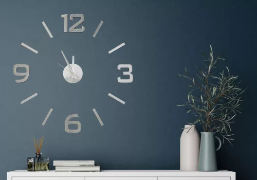 G21 Classic Style öntapadó falióra, ezüst