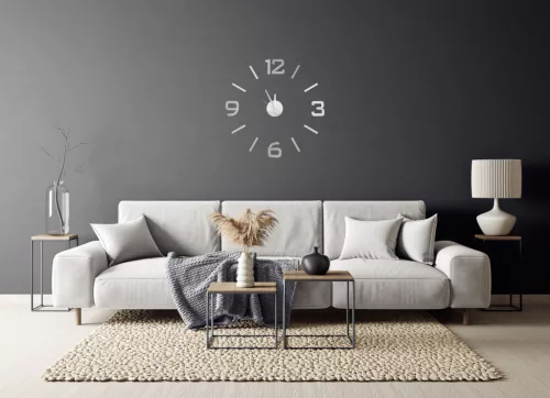 G21 Classic Style öntapadó falióra, ezüst