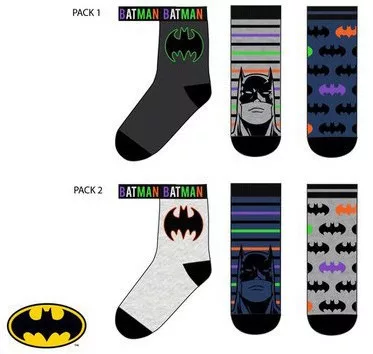 Detské ponožky s volacím znakom Batman 23-34