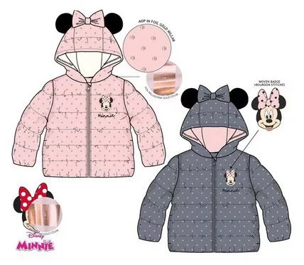Disney Minnie Dots baba bélelt kabát 6-24 hó