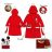 Disney Mickey Red Karácsonyi gyerek köntös 3 - 8 év / 98 - 128 cm