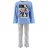 Disney Mickey Explorer gyerek hosszú pizsama 3 - 8 év / 98 - 128 cm