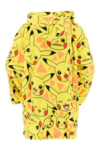 Pokémon Yellow belebújós plüss polár takaró, poncsó 10-16 év