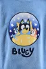 Bluey Stars Kuschel-Fleecedecke, Poncho 3-5 Jahre