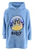 Bluey Stars Kuschel-Fleecedecke, Poncho 6-8 Jahre