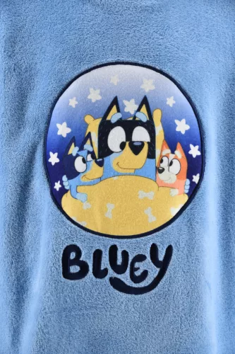 Bluey Stars Kuschel-Fleecedecke, Poncho 6-8 Jahre