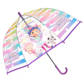   Gabi Puppenhaus Willkommens-Regenschirm für Kinder, transparent, Ø 72 cm