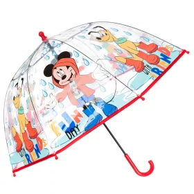   Transparenter Disney Mickey Fun Day Kinderregenschirm, Ø 72 cm