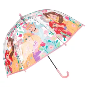   Transparenter Kinderregenschirm mit Disney-Prinzessinnen-Märchenmotiv, Ø 72 cm