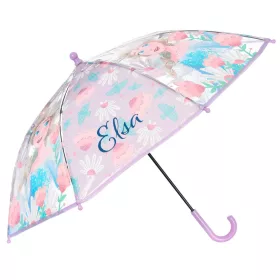   Transparenter Kinderregenschirm mit Disney-Eiskönigin-Vögeln, Ø 72 cm