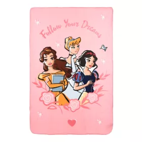   Disney Prinzessinnen „Folge deinen Träumen“-Fleecedecke 100 x 150 cm