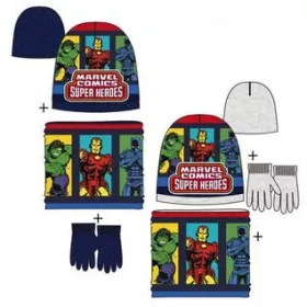   Avengers Comics Kinder-Set: Mütze, Schlauchschal und Handschuhe