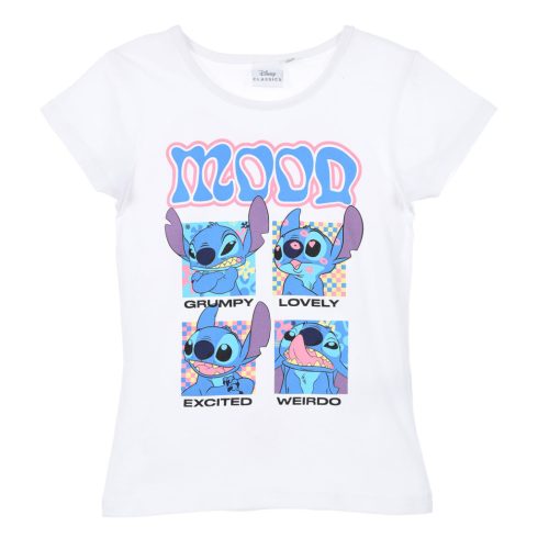 Disney Lilo és Stitch, A csillagkutya Mood gyerek rövid póló, felső 3-8 év