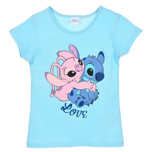 Disney Lilo és Stitch, A csillagkutya Love gyerek rövid póló, felső 3-8 év