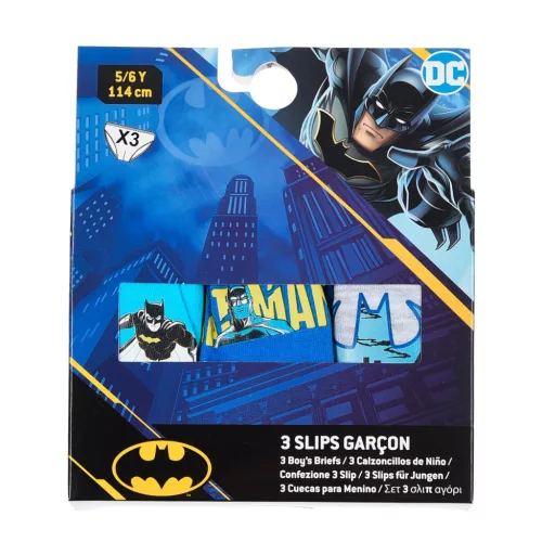 Detské spodné prádlo Batman Fear the Bat, spodné prádlo 3 kusy/balenie 3 - 6 rokov / 98 - 116 cm