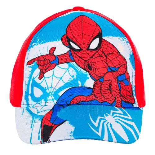 Detská baseballová šiltovka Spiderman Painted Red 54 cm