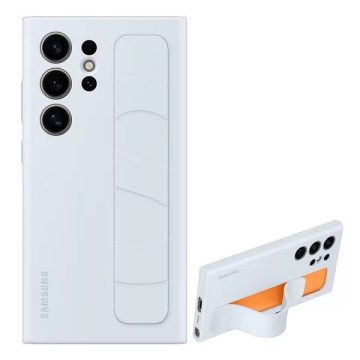   Samsung Galaxy S24 Ultra Stand Grip gyári tok, Világos kék