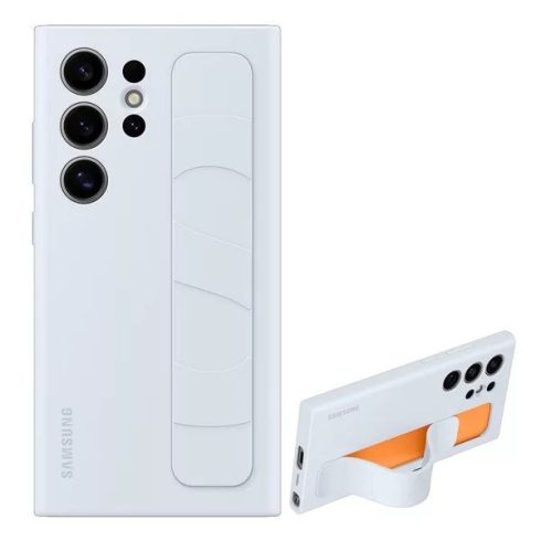 Samsung Galaxy S24 Ultra Stand Grip gyári tok, Világos kék