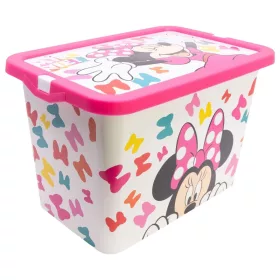 Plastový úložný box Disney Minnie Edgy Bows 7 l